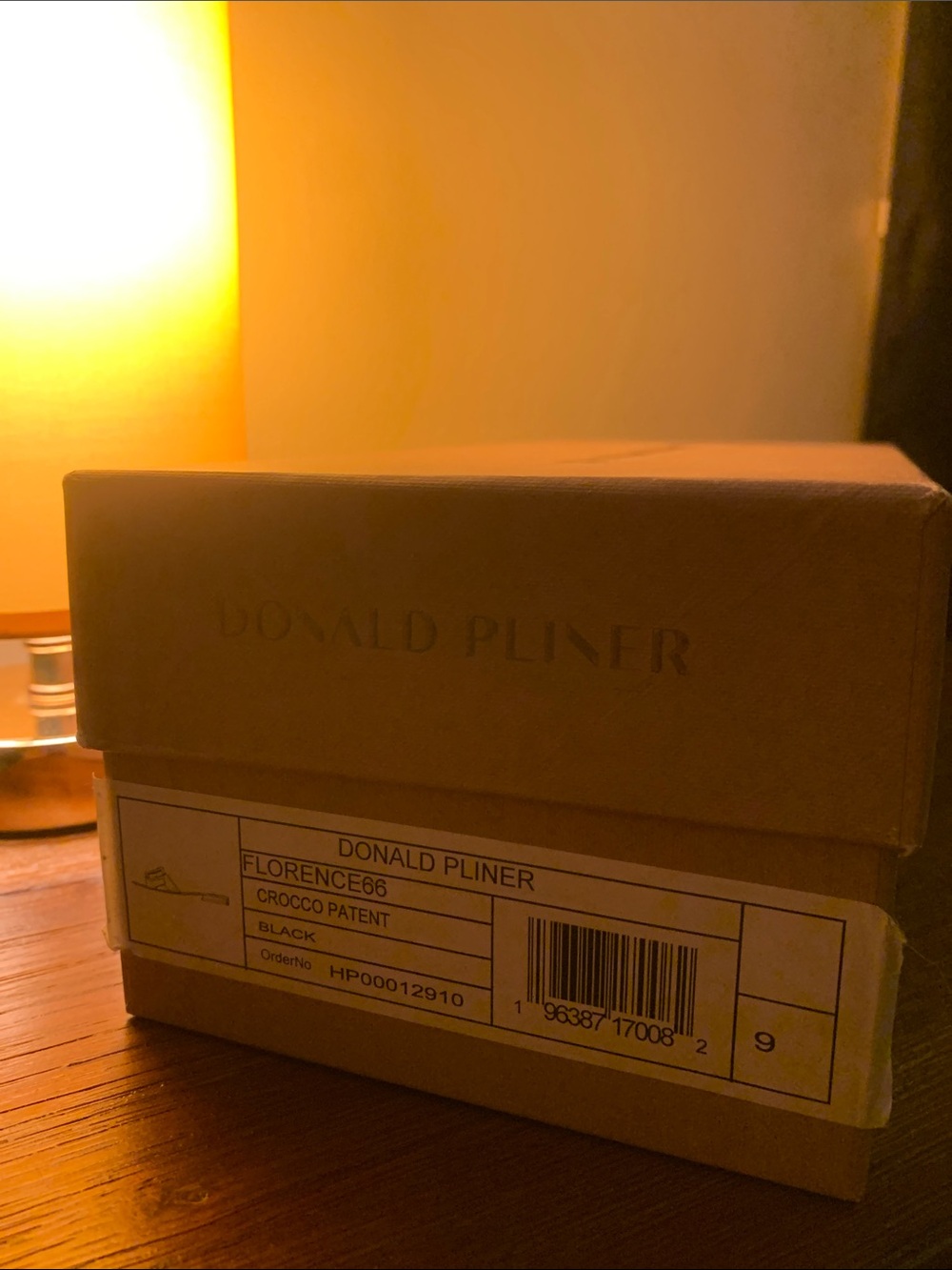 Donald J. Pliner Florence66 Black Croco Patent Leather Mules NIB Buckle Design - Picture 6 of 6